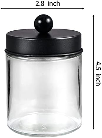 3 Pack Apothecary Jar Canisters Bathroom Vanity Organizer - Image 4
