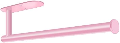 MGahyi Pink Paper Towel Holder Under Cabinet Wall Mount by MGahyi