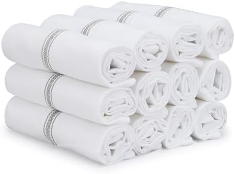 TEXAS LINEN CO. Cotton Kitchen Towels 12 Pack by TexasLinenCo