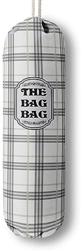 Classic Buffalo Check Plaid Grocery Bags Holder Organizer by HiLus