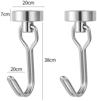 Magnetic Hooks 8 Pack – 40Lbs Heavy Duty Neodymium Magnets - Image 2