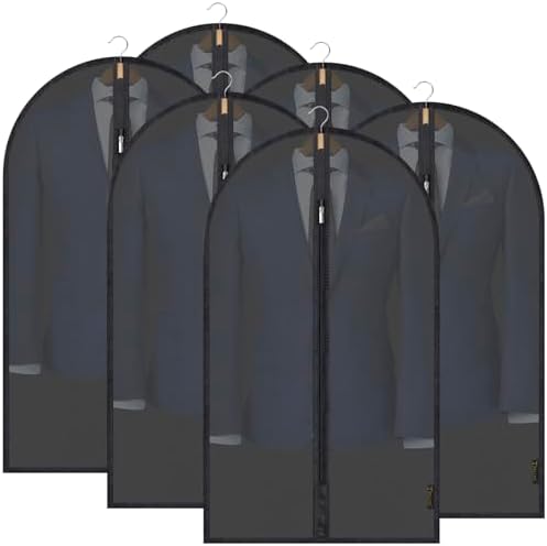 BALEINE 6PK Garment Bags for Hanging Clothes by BALEINE