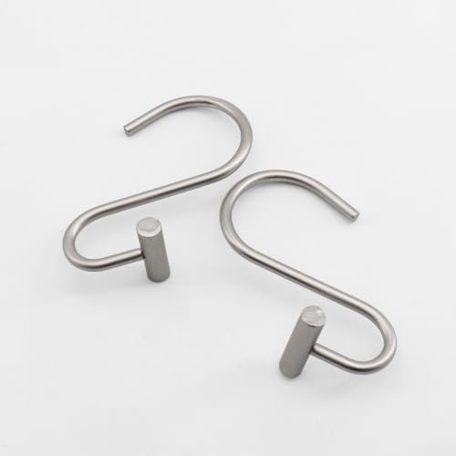 J&V TEXTILES Shower Curtain Hooks Rings, Rust Resistant Metal Double Glide - Image 2