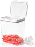 Gute Laundry Pod Holder with Lid, 186oz Sealed Pop-Up Dispenser by GUTE