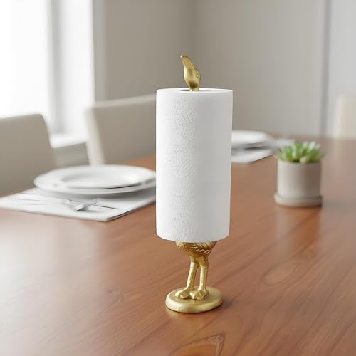 Flamingos Paper Towel Holder Cast Iron Paper Towel Holder Funny Toilet Paper - Image 2