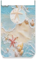 Blue Beach Sea Star Shell Summer Hanging Laundry Hamper Door Hampers Bag Basket by Tatenale