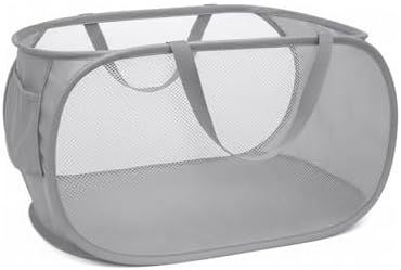 Collapsible Laundry Hamper Basket, Pop Up Mesh Foldable Bag by TEGOOL