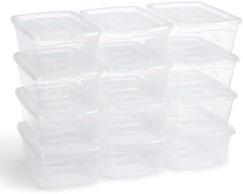 Rubbermaid Cleverstore Home/Office 6 Quart Clear Plastic Storage Tote Container by Unknown