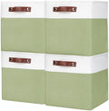Bagnizer Collapsible Fabric Storage Cubes 11x11 Cube Storage Bins, 4 Pack by Bagnizer