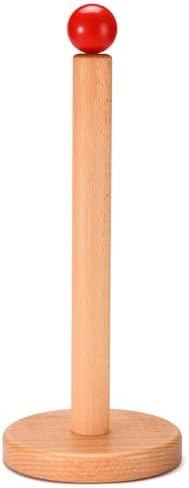Paper Towel Holder, Wooden Kitchen Roll Stand by Cambiar