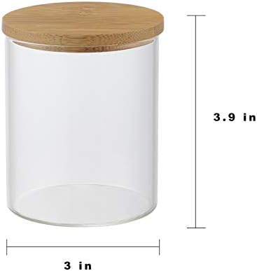 INIUNIK 2 Pack Glass Qtip Holder Dispenser - Image 6