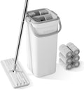 BOSHENG Mop and Bucket Set, Flat Mops by BOSHENG