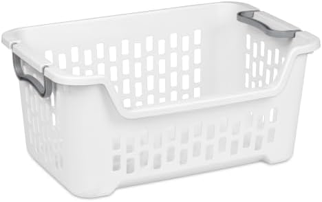 Sterilite 18 Pack Stacking Laundry Basket, 2 Bushel Clothes Hamper - Image 2