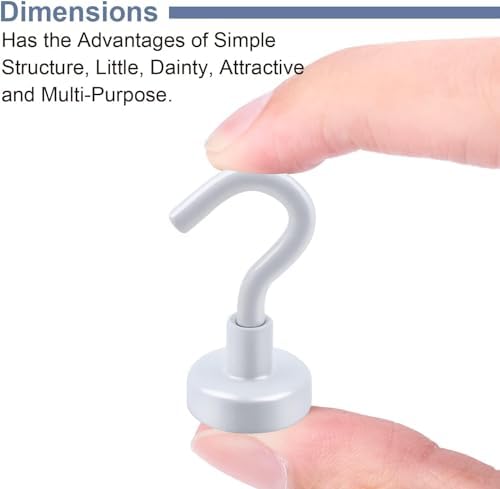 DIYMAG Magnetic Hooks, Strong Magents 10 Pack 30lbs - Image 6