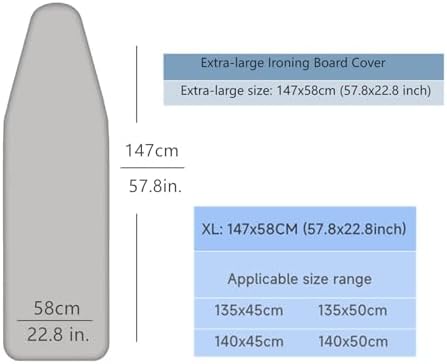 Easy to Install Ironing Board Cover, Extra Thick 2-Ply Design - Image 5
