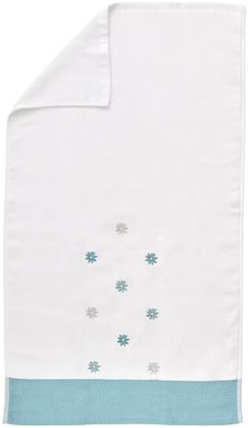 Ritz 2-Piece Cotton Velour Hand Towel Set, Embroidered Allover Daisies - Image 6