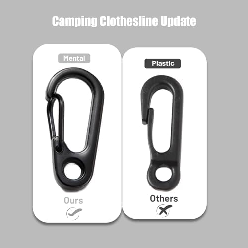 Portable Travel Clothesline, 33ft Camping Clothes line - Image 4