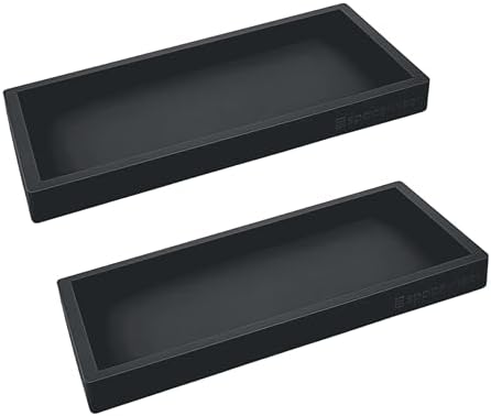 Spacewiser Countertop & Vanity Silicone Tray – 2 PC Small 7.7" Soap Tray by Spacewiser