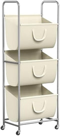 ELYKEN 3-Tier Vertical Rolling Laundry Hamper by ELYKEN