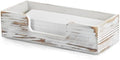 Paper Towel Dispenser Countertop, Retro White Wood Bathroom Paper Towel Holder by Bivvclaz