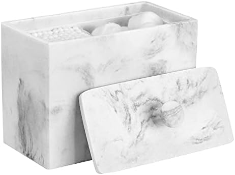 Luxspire Cotton Swab Holder, Resin Canister by Luxspire