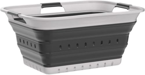 SAMMART 42L Collapsible Plastic Laundry Basket by SAMMART
