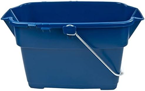 Rubbermaid Roughneck Square Bucket 14-Quart Blue Comfortable/Durable Pour - Image 2