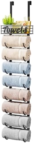HapiRm Towel Racks for Bathroom Storage by HapiRm