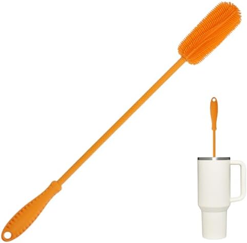 Silicone Bottle Brush, 15.7" Water Bottle Cleaner Brush by ddLUCK