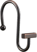 Bronze Shower Curtain Hooks, Rust Proof Shower Curtain Rings by CHICTIE