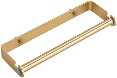 Under Cabinet Paper Towel Holder, Adhesive or Wall Mount（Gold） by PEDORUBY