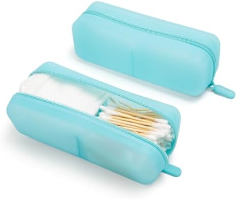 Cotton Pad Swab Travel Case, 2-in-1 Waterproof Organizer - Image 2