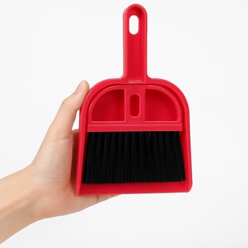 Mini Dustpan and Brush Set, Compact Desktop Cleaning Kit - Image 3