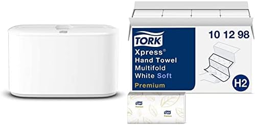 Tork Xpress Paper Towel Dispenser and Tork Extra Soft Multifold Hand Towels by Tork