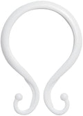 Kenney - Shower Curtain Rings, Rust-Proof Plastic Double Hooks by Kenney