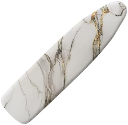 White Marble Ironing Board Cover by Darisoco