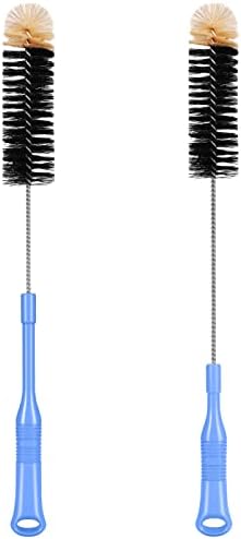 MOSOLAN Long Handle Bottle Brush, 17 Inch Bottle Brush Cleaner, 2 Pack by mosolan