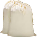 Canvas Laundry Bag, Extra Large Heavy Duty 33"W x 35"H, 2 Pack by CALACH