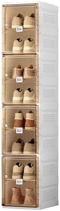 ANTBOX Shoe Organizer Storage Box, Portable Folding Shoe Rack by ANTBOX