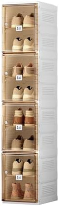 ANTBOX Shoe Organizer Storage Box, Portable Folding Shoe Rack by ANTBOX