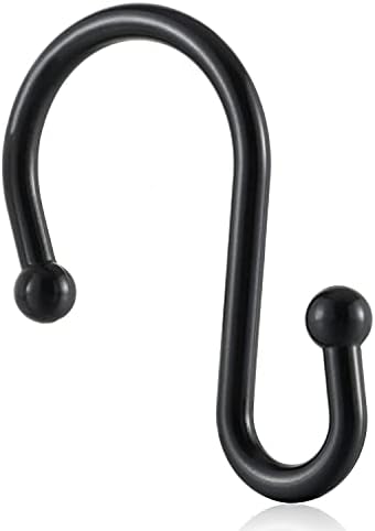 Metal Shower Curtain Hooks, Rust Proof Shower Curtain Rings, S Shaped - Image 5