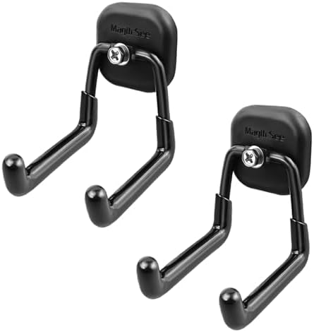 2 Pack Large Magnetic Garage Hooks Heavy Duty, Universal Indoor Outdoor Strong by MagitcSee