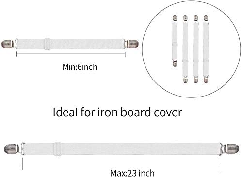 Goodtimes Ironing Board Cover Clips, Adjustable Ironing Board Pad Braces - Image 5
