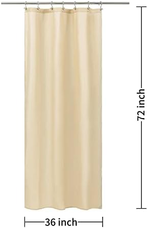 ALYVIA SPRING Stall Waterproof Fabric Shower Curtain or Liner Khaki - Image 7