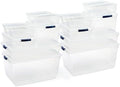 Rubbermaid Cleverstore Clear Dorm Variety 16-Pack, Made in USA, Stackable Large by Unknown