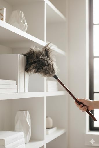Premium Professional Feather Duster 21" | Natural Handheld Duster - Image 8