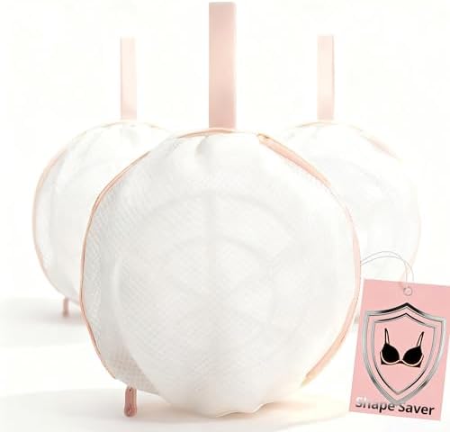 3Pcs Bra Wash Bag with Plastic Frame Support, Protective Lingerie Laundry Bags by Cociat