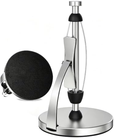 VEHHE Paper Towel Holder Countertop, One Hand Tear, EVA Weighted Base by VEHHE