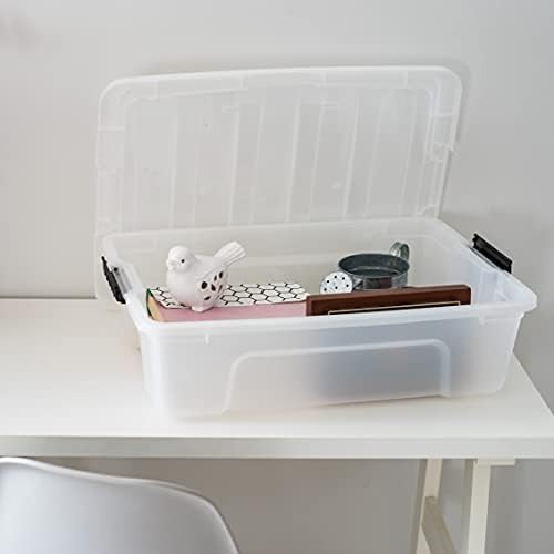 IRIS USA 6-Pack 27 Quart Storage Bins - Image 6