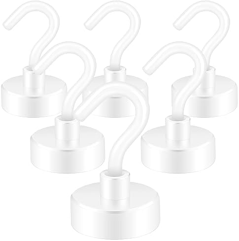 Neosmuk Magnetic Hooks for Cruise Cabins, 40lb Heavy Duty, 6 Pack by Neosmuk